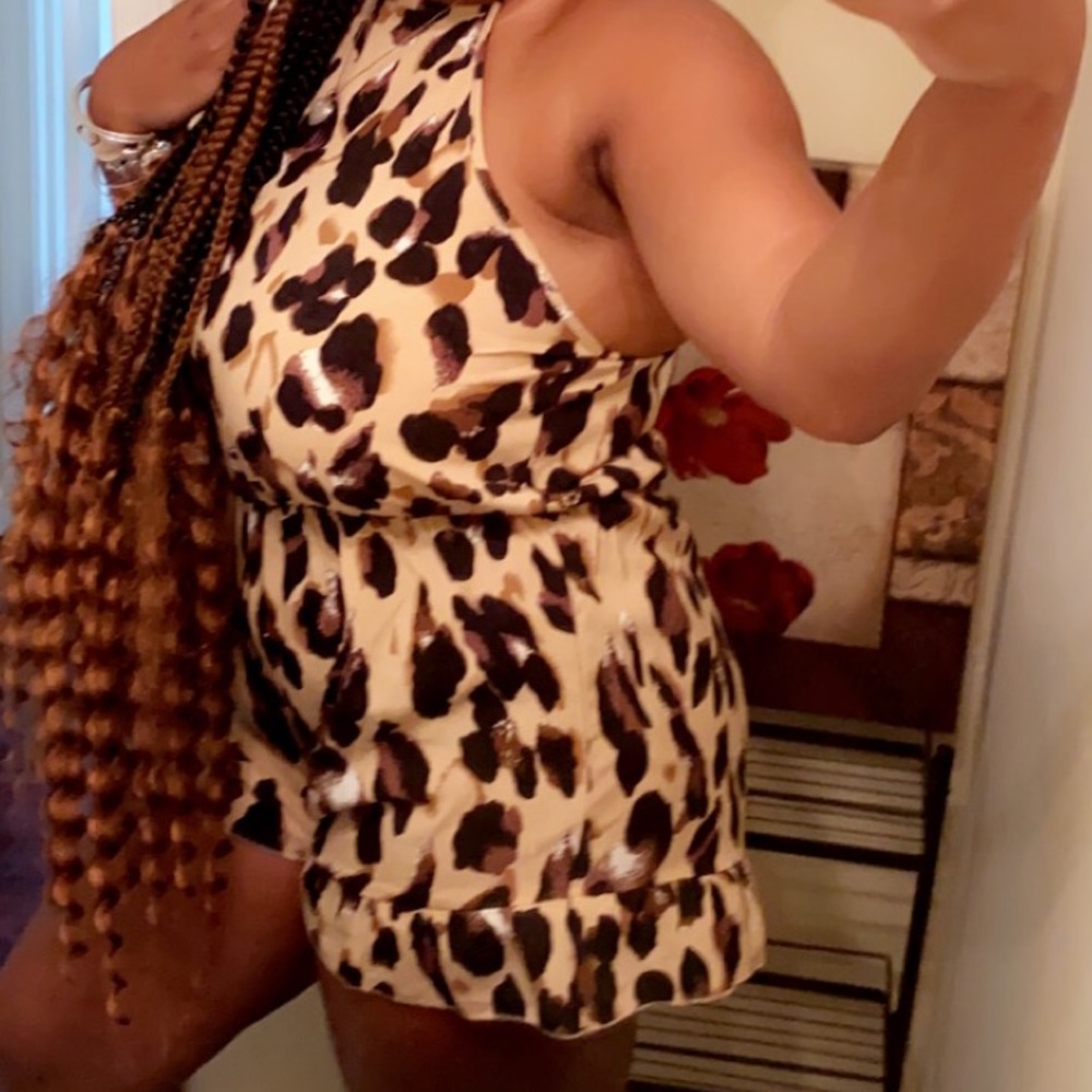 Cheetah Print Romper